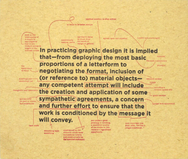 Annotated Definition of Graphic Design (Small on Kraft)