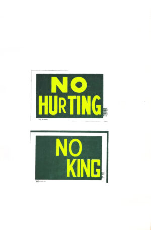 No Hurting No King - Dark Green